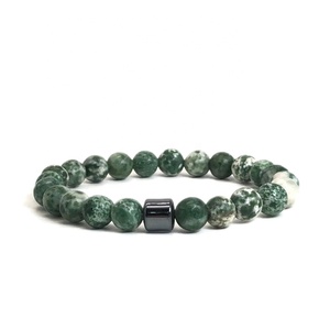 Oeil de Tigre Naturel Noir Onyx Malachite Perles de Lave Bracelet Fait Main Couples Yoga Bracelets Bracelet pour Homme Cadeau Vente en Gros - Product Image 3