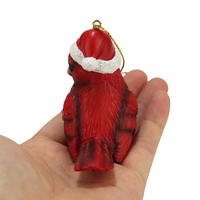 Promotion : Figurine d'oiseau rouge personnalisée en résine pour la décoration extérieure de jardin, articles d'artisanat et figurines d'animaux en gros