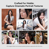 Objectif de portrait pour smartphone APEXEL PL2X 50mm F1.05, objectif d'appareil photo pour téléphone avec bokeh optique 2X pour iPhone Android Vlogging