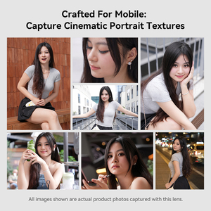 Objectif de portrait pour smartphone <span class=keywords><strong>APEXEL</strong></span> PL2X 50mm F1.05, objectif d'appareil photo pour téléphone avec bokeh optique <span class=keywords><strong>2X</strong></span> pour iPhone Android Vlogging - Product Image 4