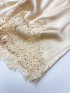 กางเกงขาสั้นผ้าไหมสไตล์วินเทจฝรั่งเศส แบรนด์ส่วนตัว รุ่นใหม่ประจำฤดูร้อนปี 2025 แฟชั่นคุณภาพสูง ไซส์ใหญ่พิเศษ - Product Image 4