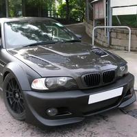 Capot moteur avant en fibre de carbone humide de style Vantwo LY pour BMW Série 3 E46 1998-2005, pièces de rechange pour carrosserie automobile