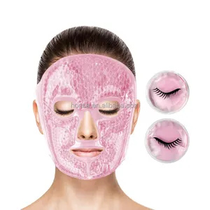 New Product Ice Pack Reduce Face Puff Dark Circles Gel Beads Hot Heat Compress Pack Cold Face Eye Mask Cooling With Logo Imprint