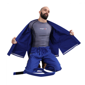 Kimono de Jiu-Jitsu Brasileño Profesional para Hombre - Uniforme Ligero de Tejido Pearl Weave Aprobado por la IBJJF con Tela Preencogida y Cinturó<span class=keywords><strong>n</strong></span> Blanco Gratis - Product Image 3