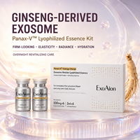 ExoAion 100mg 3ml Lot de 6 Ampoules de Sérum Lyophilisé aux Exosomes de Ginseng 10 Milliards de Particules Anti-Âge Raffermissant Hydratant Éclat