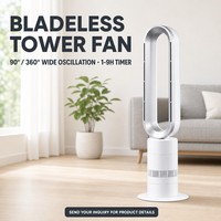 Ventilateur tour sans pales silencieux oscillant pour la circulation de l'air, idéal pour la maison, le bureau, la chambre et l'hôtel (vente en gros)