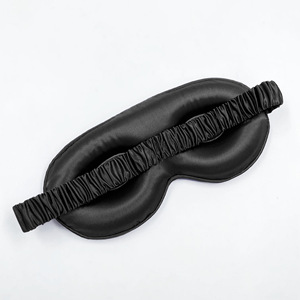 Mascherina per Occhi <span class=keywords><strong>LINA</strong></span> 22 Momme in Pura Seta di Gelso 100% 3D, Non Appiattente, Elastica e Regolabile, Stile Europeo Americano, Quattro Pezzi - Product Image 1