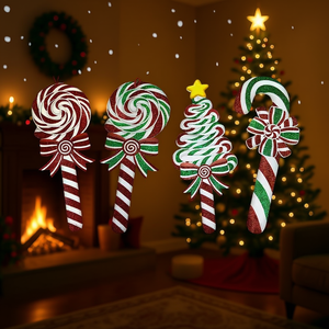 Homeera Pendant Aromatherapy Mixed Styles Foam Paper Christmas Tree Ornament Festival Decor Glitter Finish - Product Image 2