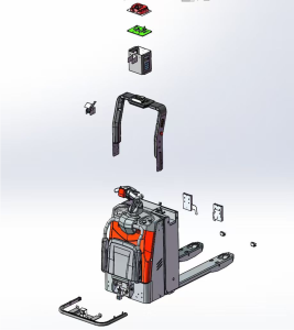 EP AMR 2000kg Kapazität Automatischer Palettenmover RPG201 - Duale Laser-Hinderniserkennung für Fabrik-Langstreckenhandling AGV - Product Image 2