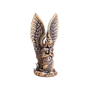 1 pièce Décoration d'intérieur Ornement en laiton Déesse Ange Gardien Petite Statue Personnages Miniatures Figurines Artisanat de Bureau - Product Image 6