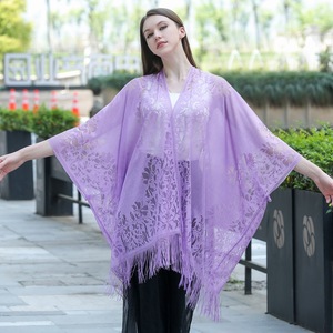 Hohle Spitzen-Strickjacke Schal Sonnenschutz-Schal Damen Formeller Kleidungs-Schal Schal - Product Image 3