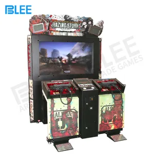 Simulateur de tir de tempête de rasoir de 55 pouces, machine d'arcade à pièces de monnaie, machine de jeu de tir d'arcade