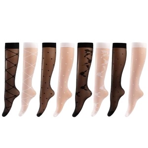 <span class=keywords><strong>Calze</strong></span> Trasparenti Traspiranti Ecologiche Estive per Uso Quotidiano al Ginocchio per Donne, Calzini in Nylon 0 Denier - Product Image 1