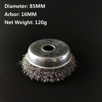 Brosse de polissage à rouleaux en fil d'acier inoxydable/laiton, diamètre 1/2 pouce, qualité industrielle OEM pour le nettoyage et l'élimination de la rouille