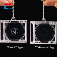 Etiqueta RFID Mini CD de Música con Chip NFC NTAG213 de 13.56MHz, Plástico Impermeable/Resistente a la Intemperie, Impresión Personalizada Promocional a Precio de Fábrica
