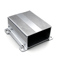 Boîtier en aluminium extrudé sur mesure, profilé en aluminium OEM, boîtier de circuit imprimé, découpe CNC, taraudage, coque électronique pour dispositif industriel