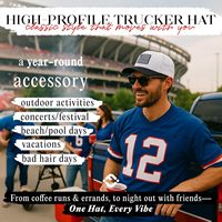 Chapeau Snapback incurvé en denim à 5 panneaux-Casquette réglable à 2 tons Broderie 3D Boucle en métal Unisexe Cowboy Dad High