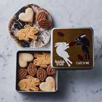 Boîte en étain carrée de style personnalisé avec impression d'usine, OEM et ODM, pour gâteaux sucrés, chocolats, biscuits, thé, cadeaux, boîte en métal avec couvercle