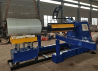 Découseuse hydraulique automatique pour bandes d'acier avec chariot de bobine, engrenages et roulements, moteur-pompe 380V 50Hz 3 phases, épaisseur 0,3-0,8 mm