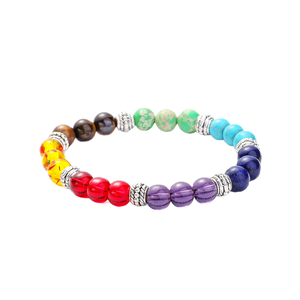 <span class=keywords><strong>Bracelet</strong></span> de guérison des <span class=keywords><strong>7</strong></span> <span class=keywords><strong>chakras</strong></span> pour femmes, en pierre de lave et œil de <span class=keywords><strong>tigre</strong></span> naturel, amulette, perles, <span class=keywords><strong>bracelet</strong></span> en pierres précieuses, bijoux de yoga, coffret cadeau - Product Image 1