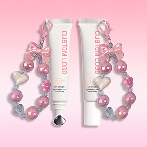 Lot de gloss à lèvres hydratant et brillant de haute qualité, marque privée, avec porte-clés papillon - Product Image 4
