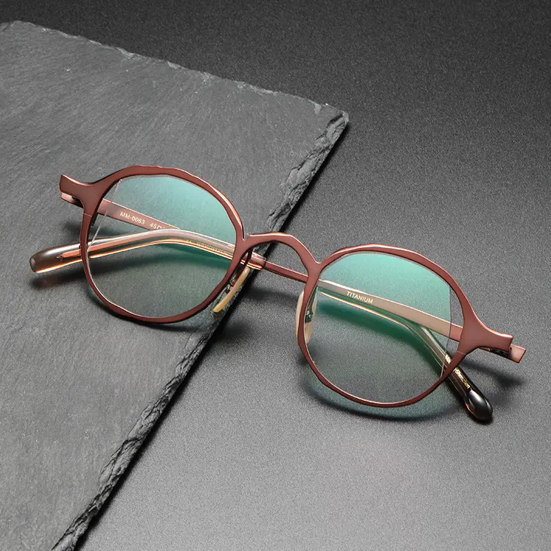 Factory Pure Titanium Design Logo Glas Brillen rahmen Optische Brillen Brillen fassungen für Brillen