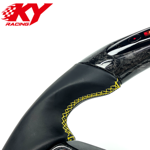 Volant sport en cuir LED en fibre de carbone forgée sur mesure pour Porsche 911 718 918 Panamera Macan Cayenne Cayman - Product Image 2