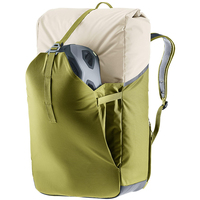Sac à dos et sacoche arrière 2-en-1 en polyester tendance avec fermeture éclair, design portable, capacité 20-35L, unisexe