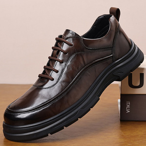 Zapatos de Vestir de Alta Calidad, Impermeables, de Piel, Suaves, Flexibles, Transpirables, Antiarrugas, Cómodos, para Novios, Bodas, Fiestas y Banquetes - Product Image 2