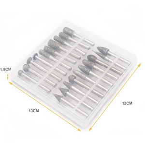 20 pièces/ensemble tête de meulage diamantée galvanisée diamant CNC mèche de sculpture mèches diamantées <span class=keywords><strong>pour</strong></span> <span class=keywords><strong>pierre</strong></span> <span class=keywords><strong>marbre</strong></span> béton - Product Image 6