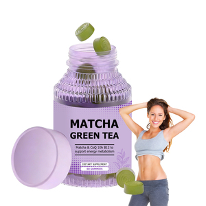 Hot sale Matcha Green Tea Energy Gummies with CoQ10 & Vitamin B12 Metabolism Support Herbal Supplements - Product Image 1
