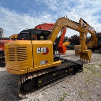 Mini-excavatrice sur chenilles d'occasion de haute qualité Cat307e 307e2, 7 tonnes, modèle original Cat307, à vendre