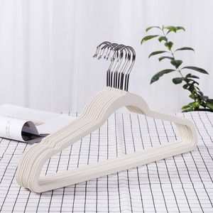 Hot Sale adult <span class=keywords><strong>super</strong></span> thin anti slip velvet flocking coat suit hangers - Product Image 2