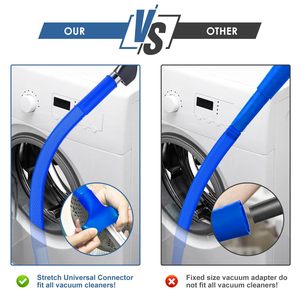 Kit di pulizia per sfiato dell'essiccatore da 2 pezzi compatibile con spazzola per pelucchi e tubo per aspirapolvere con Stretch - Product Image 5