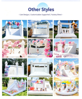 Château gonflable de fête avec arche de ballons détachable, structure d'activités de plein air pour les journées parent-enfant à la maternelle