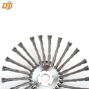 Tête de débroussailleuse à brosse rotative en fil d'acier de 10 pouces DT pour désherbage, élimination du mousse et de la rouille - Product Image 5