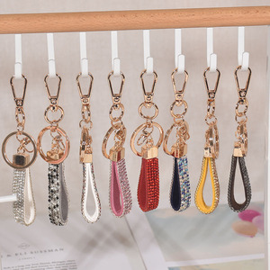 New Pha Lê PU Leather Key <span class=keywords><strong>Chain</strong></span> Rope Duyên Dáng <span class=keywords><strong>Kye</strong></span> <span class=keywords><strong>Chain</strong></span> Keychain Cho Phụ Nữ (KC308C) - Product Image 3