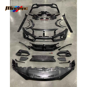 Kit de Carrocería Ancho de Plástico PP con Parachoques, Faldón Lateral, Guardabarros, Alerón y Capó para <span class=keywords><strong>Honda</strong></span> <span class=keywords><strong>Civic</strong></span> Hatchback 16-21 Fk7, Actualización a <span class=keywords><strong>Fk8</strong></span> <span class=keywords><strong>Type</strong></span> <span class=keywords><strong>R</strong></span> - Product Image 2
