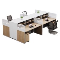 Meubles de bureau professionnels, poste de travail en bois, table de bureau pour le personnel, table et chaise de bureau avec tiroirs