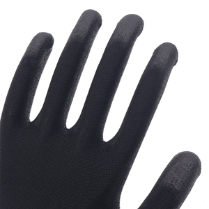13G negro anti-estática de revestimiento de PU de protección laboral guantes - Product Image 6