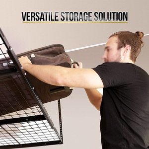 Estantería de Metal con montaje Industrial para pared, sistema de almacenamiento de <span class=keywords><strong>techo</strong></span>, estante colgante - Product Image 5