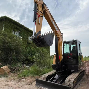Excavatrice SANY60C SY60 d'occasion, modèle 2022, 6 tonnes, moteur, boîte de vitesses, pompe, prix compétitif, conception originale - Product Image 1