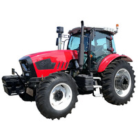 China fabrik 4wd rad 20hp 30hp 40hp 50hp 60hp 70hp 80hp 90hp 100hp 120hp 140hp 180hp bauernhof traktor mit optional teile