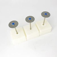 Disque de meulage diamanté compatible, disque fritté double face, tige HP de 2,35 mm, 3 niveaux de granulométrie