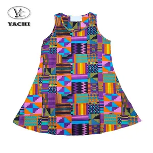 Vestido tradicional africano para mujer, estampado de cera de Ankara, moda Popular para ropa