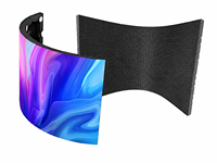 Écran LED flexible d'intérieur Transtech, écran incurvé P1.25/P1.5/P1.8, 7680 Hz, haute fréquence de rafraîchissement pour la publicité