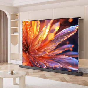 Alr Đen Kim Cương 110 Inch Điện Căng Thẳng Tầng Tăng Màn Hình Có Thể Cuộn Màn Hình Máy Chiếu Rèm 4K HD - Product Image 6