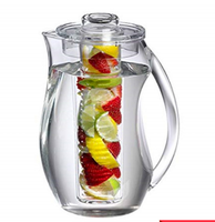 Pichet contenant une odeur de fruits, en acrylique anti-écrasable, pour mélange de thé glacé, boissons, pichet au citron et à l'eau, meilleure vente,