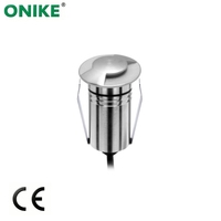 Lampu Taman LED RGB Terpendam Aluminium Tahan Air IP67 55mm 2.5W, Lampu Sorot Dinding Tangga, CRI Tinggi 90