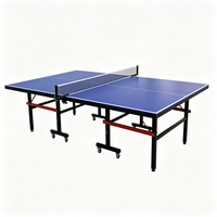 Table de ping-pong mobile d'intérieur commerciale, plateau à épaisseurs multiples, couleur personnalisée pour projet de gymnase, commande en grande quantité